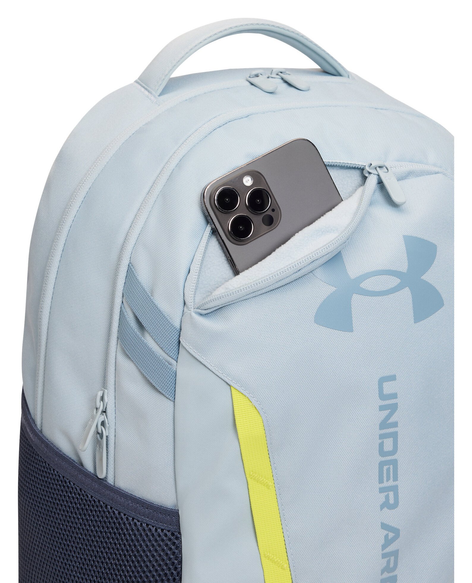 Under Armour Hustle 6.0 Backpack unisex, azul niebla/gris