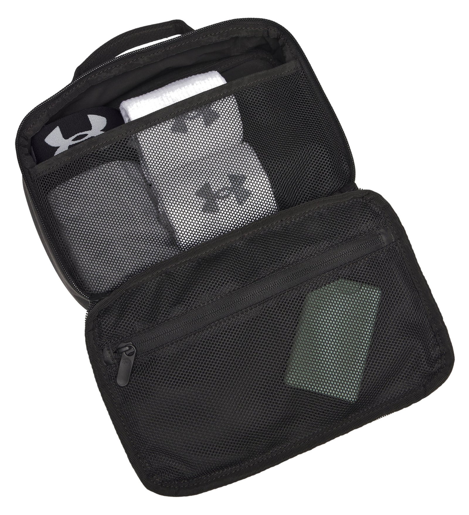 Under Armour Hustle Travel Kit, negro