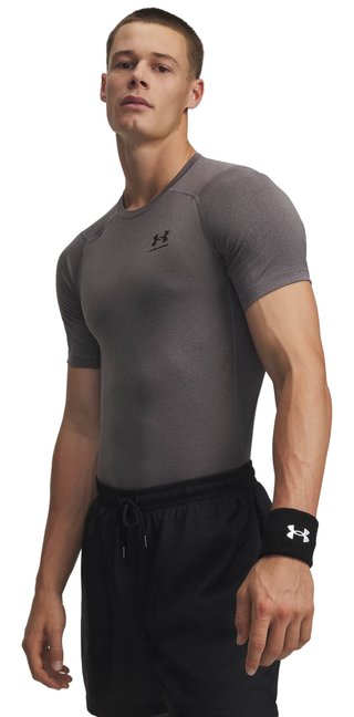 Under Armour HeatGear camiseta de compresión de hombre, carbon heather
