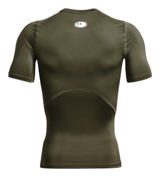 Under Armour HeatGear camiseta de compresión de hombre, marine OD green/blanco