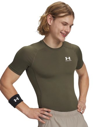 Under Armour HeatGear camiseta de compresión de hombre, marine OD green/blanco