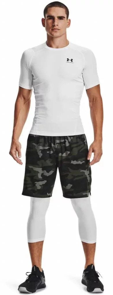 Under Armour HeatGear camiseta de compresión de hombre, blanca