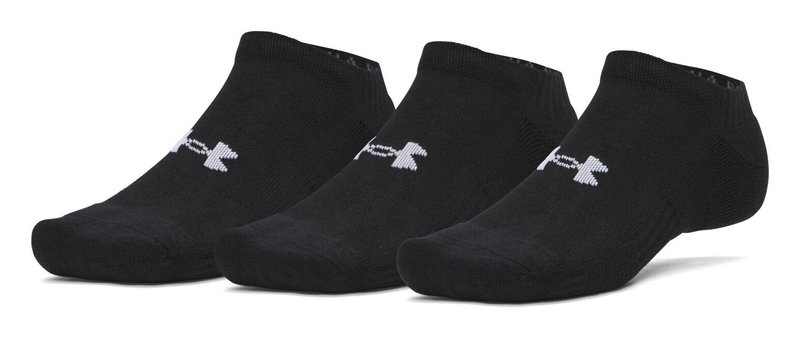 Under Armour Performance Cotton unisex calcetines (3pack), ultimate black/white