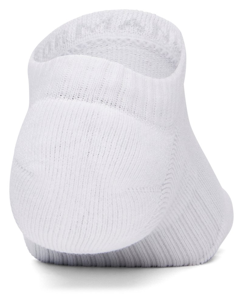 Under Armour Performance Cotton unisex calcetines (3pack), blanco/ultimate black