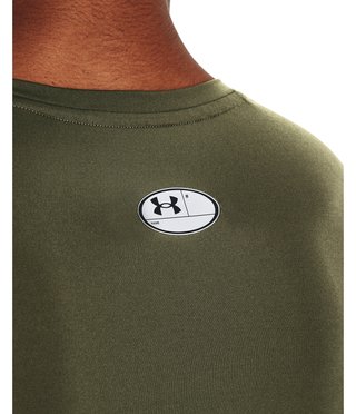 Under Armour HeatGear camiseta de compresión de manga larga de hombre, marine OD green/blanco
