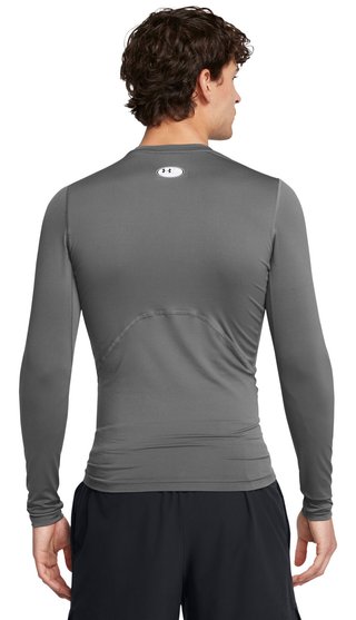Under Armour HeatGear camiseta de compresión de manga larga de hombre, castlerock/blanco