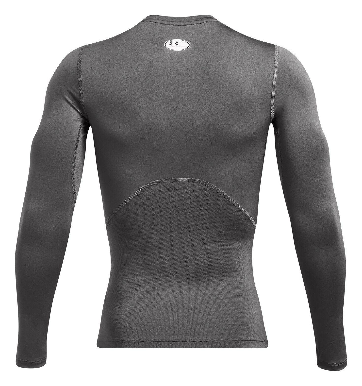 Under Armour HeatGear camiseta de compresión de manga larga de hombre, castlerock/blanco