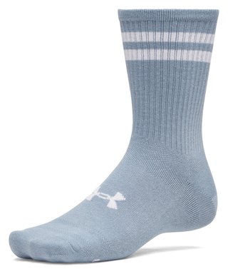 Under Armour Essential Crew calcetines unisex (6 pack), blue fog/blue wind/blanco
