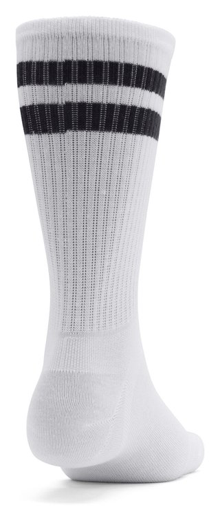 Under Armour Essential Crew unisex calcetines (6 pack), blanco/negro
