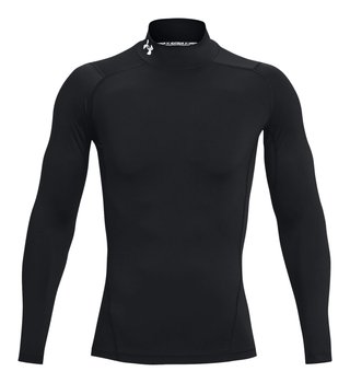 Under Armour HeatGear Comp Mock camiseta de compresión de manga larga de hombre, negro/blanco