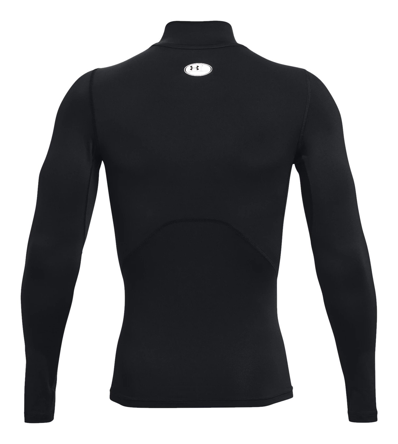 Under Armour HeatGear Comp Mock camiseta de compresión de manga larga de hombre, negro/blanco