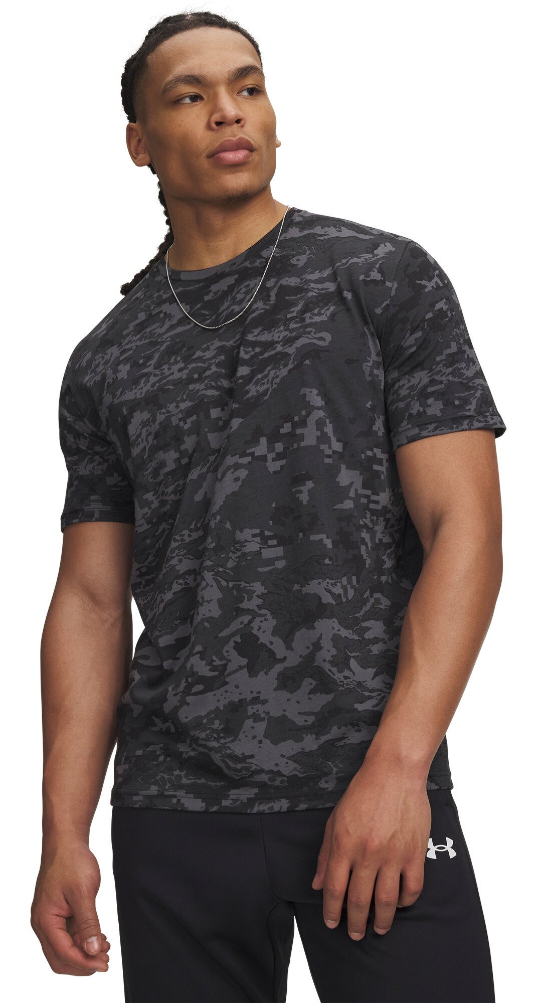 Under Armour ABC Camo SS camiseta de hombre, camo black