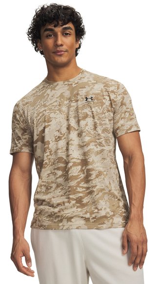 Under Armour ABC Camo SS camiseta de hombre, city khaki/negro