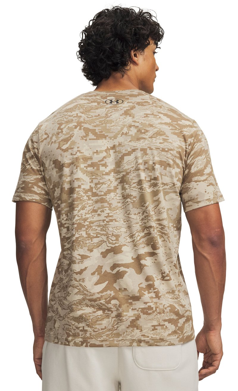 Under Armour ABC Camo SS camiseta de hombre, city khaki/negro