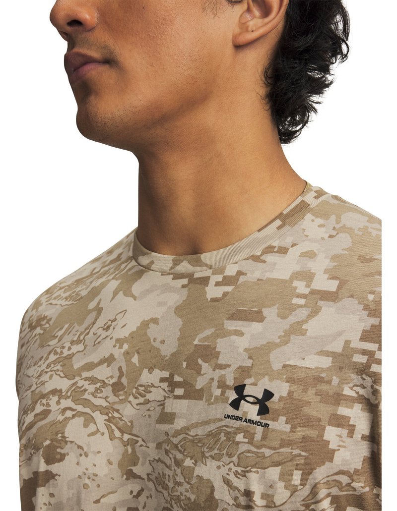 Under Armour ABC Camo SS camiseta de hombre, city khaki/negro