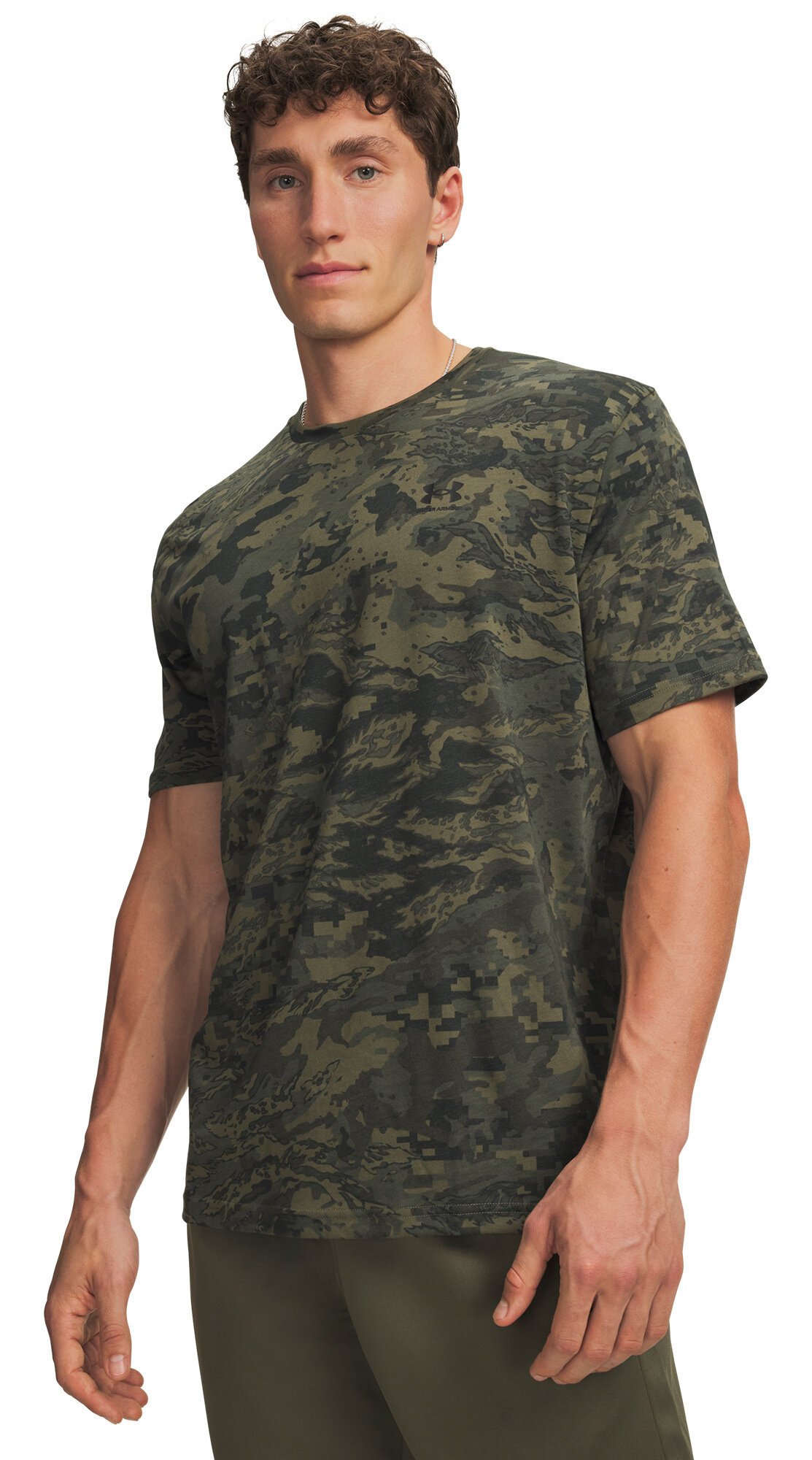 Under Armour ABC Camo SS camiseta de hombre, marine OD green/negro