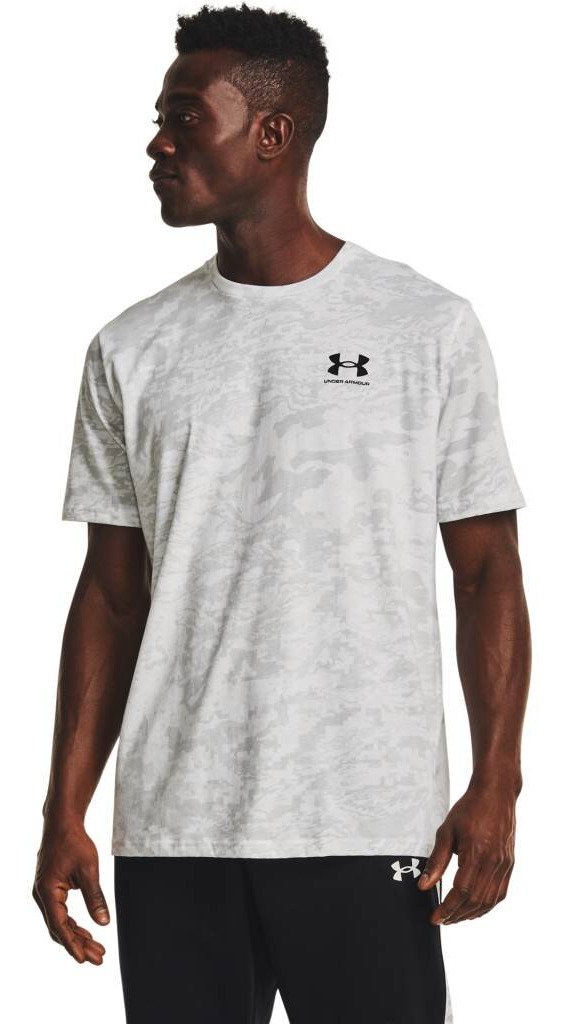 Under Armour ABC Camo SS camiseta de hombre, blanco/negro