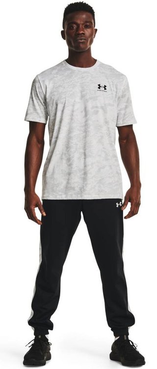 Under Armour ABC Camo SS camiseta de hombre, blanco/negro