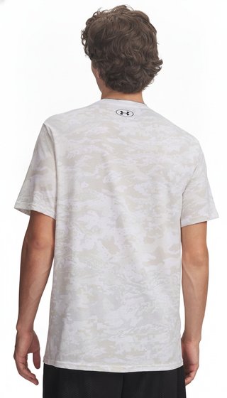 Under Armour ABC Camo SS camiseta de hombre, blanco/negro