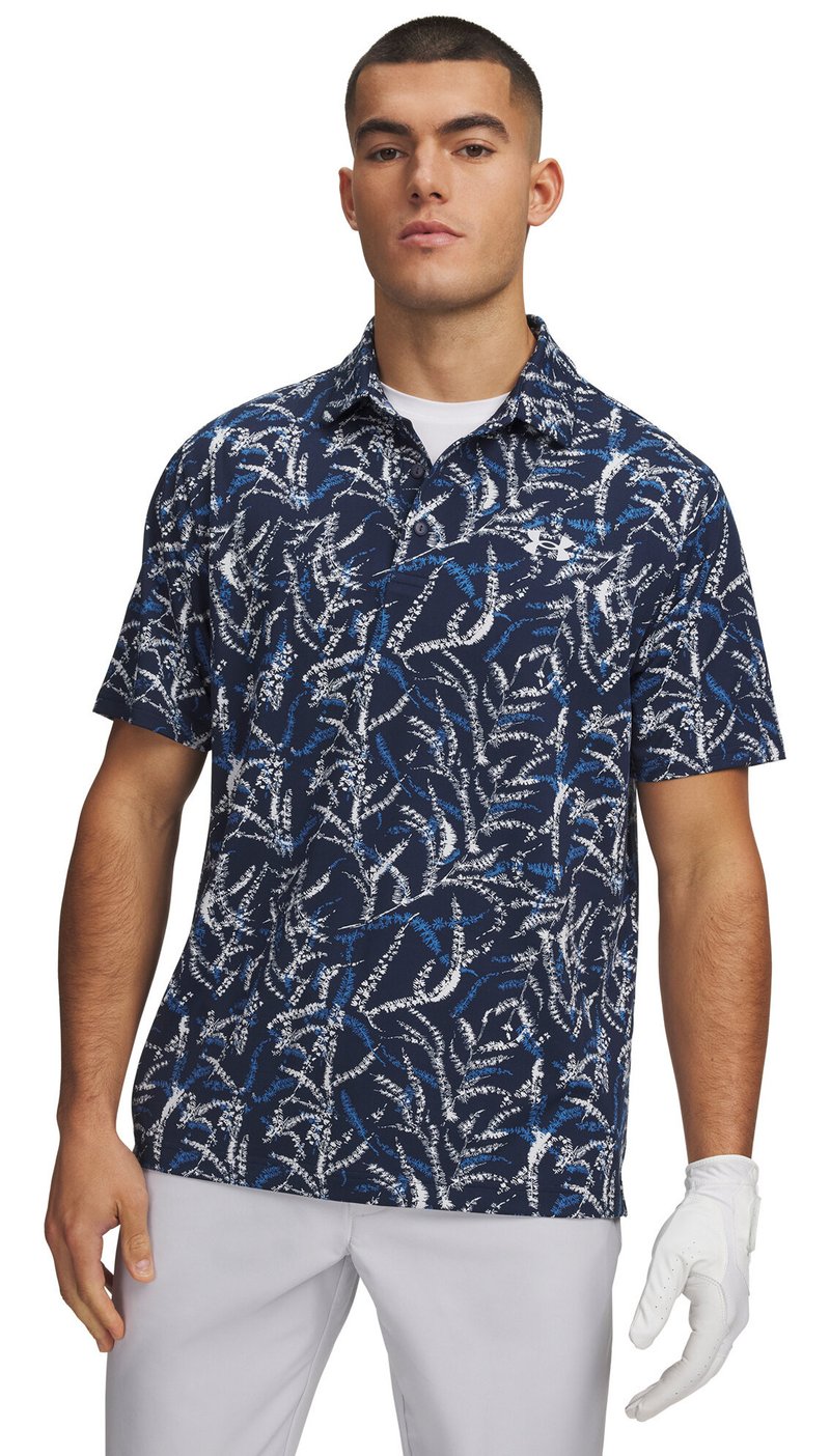 Under Armour Playoff 3.0 Printed polo de hombre, midnight blue