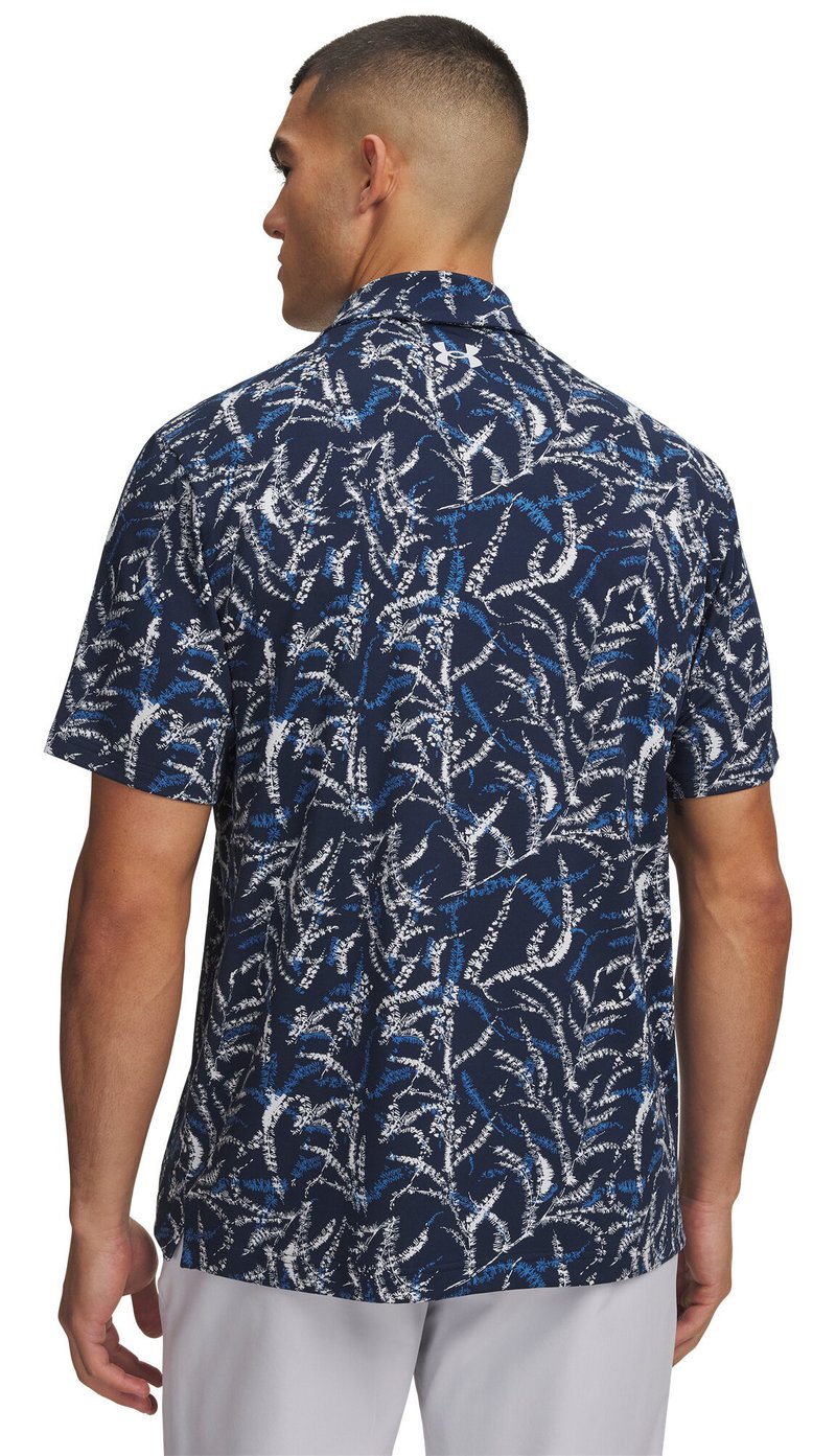 Under Armour Playoff 3.0 Printed polo de hombre, midnight blue