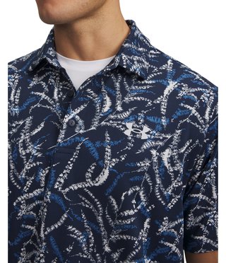 Under Armour Playoff 3.0 Printed polo de hombre, midnight blue