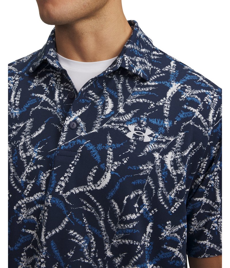 Under Armour Playoff 3.0 Printed polo de hombre, midnight blue