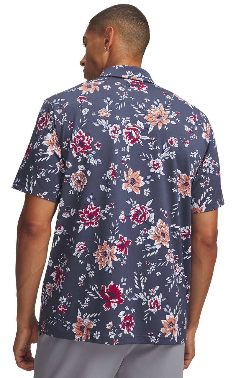 Under Armour Matchplay Printed polo de hombre, downpour gray