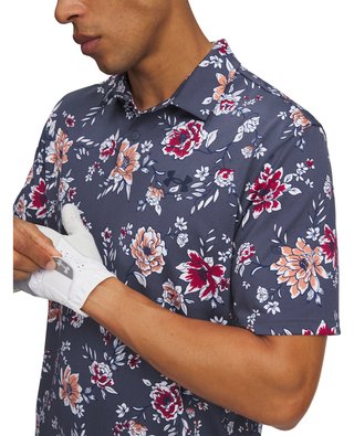 Under Armour Matchplay Printed polo de hombre, downpour gray