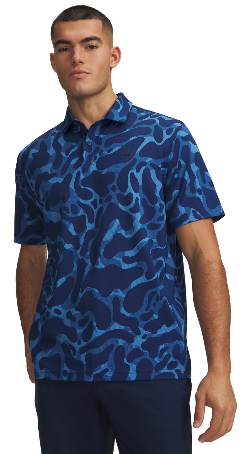 Under Armour Matchplay Printed polo de hombre, aegean blue