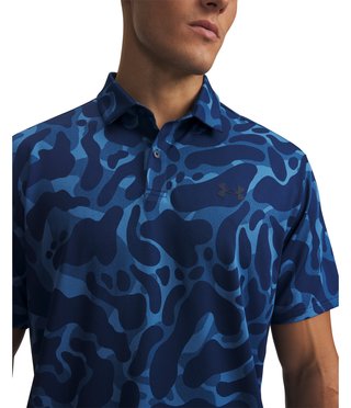 Under Armour Matchplay Printed polo de hombre, aegean blue