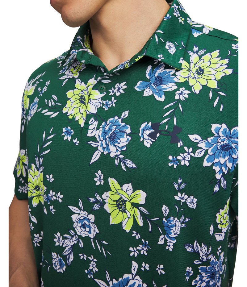 Under Armour Matchplay Printed polo de hombre, campus ivy