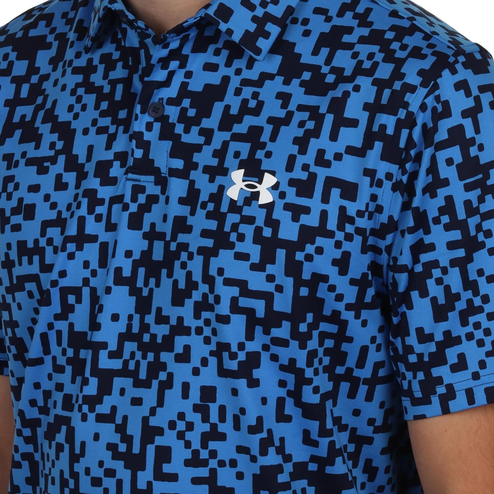 Under Armour T2G Printed polo de hombre, blue atlantis