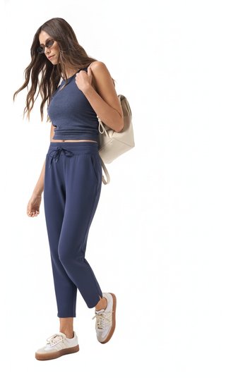Travis Mathew Skyloft Soft Ankle pantalones de mujer, navy blazer