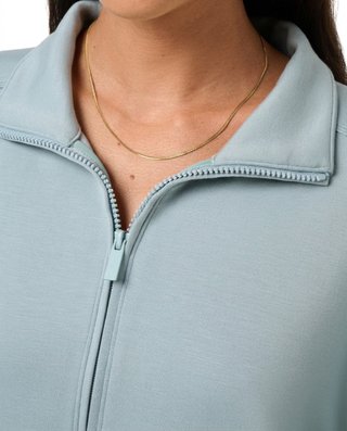 Travis Mathew Skyloft Soft Half Zip Pullover sudadera de mujer, slate