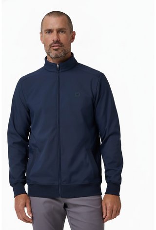 Travis Mathew Open To Close 2.0 Full Zip chaqueta de hombre, total eclipse