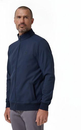 Travis Mathew Open To Close 2.0 Full Zip chaqueta de hombre, total eclipse