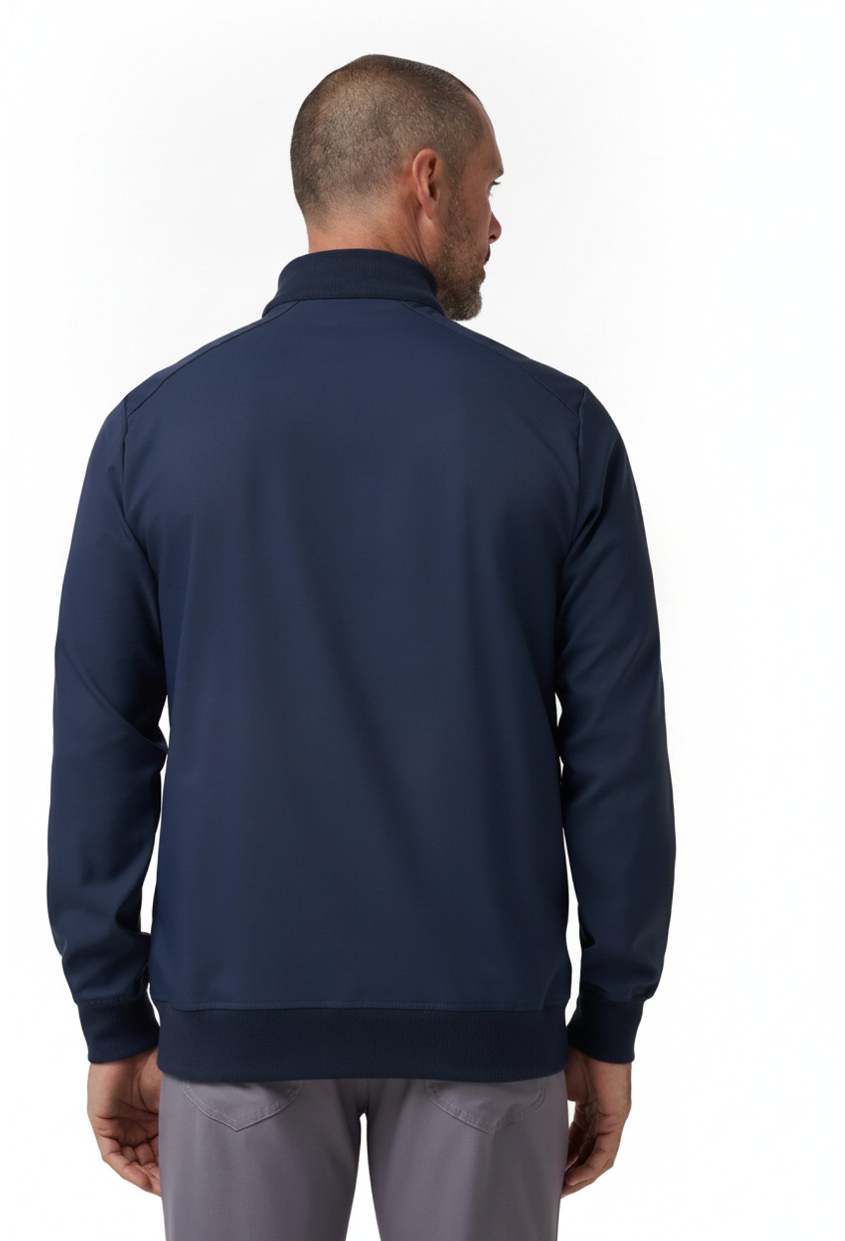 Travis Mathew Open To Close 2.0 Full Zip chaqueta de hombre, total eclipse