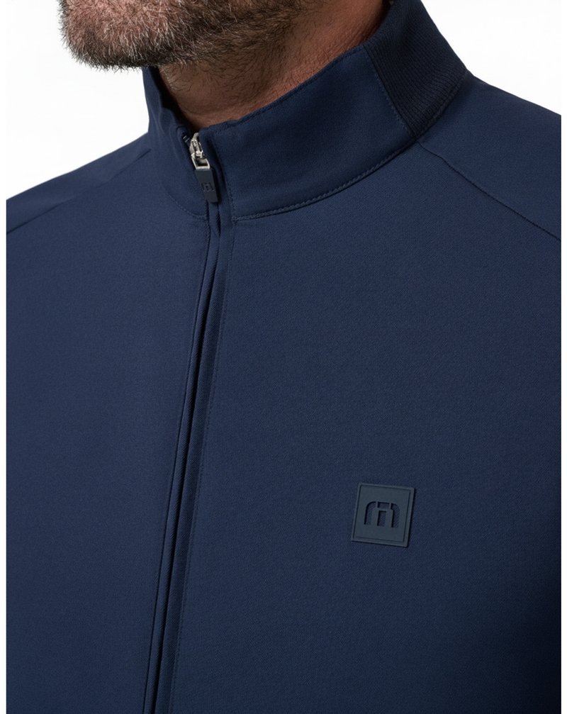Travis Mathew Open To Close 2.0 Full Zip chaqueta de hombre, total eclipse