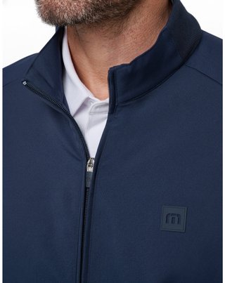 Travis Mathew Open To Close 2.0 Full Zip chaqueta de hombre, total eclipse
