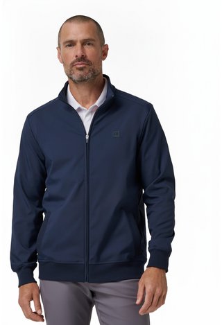 Travis Mathew Open To Close 2.0 Full Zip chaqueta de hombre, total eclipse