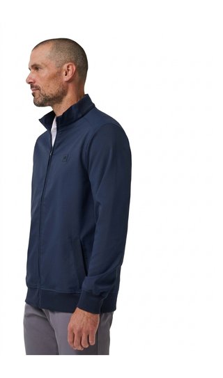 Travis Mathew Open To Close 2.0 Full Zip chaqueta de hombre, total eclipse