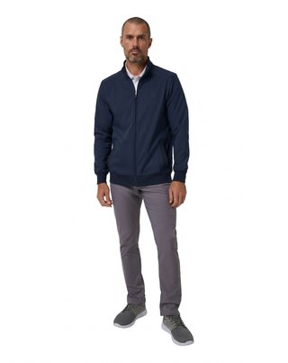 Travis Mathew Open To Close 2.0 Full Zip chaqueta de hombre, total eclipse