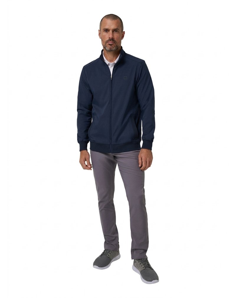 Travis Mathew Open To Close 2.0 Full Zip chaqueta de hombre, total eclipse