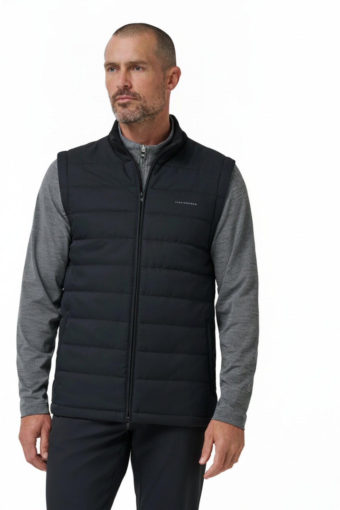 Travis Mathew Point Of Sail chaleco de hombre, negro