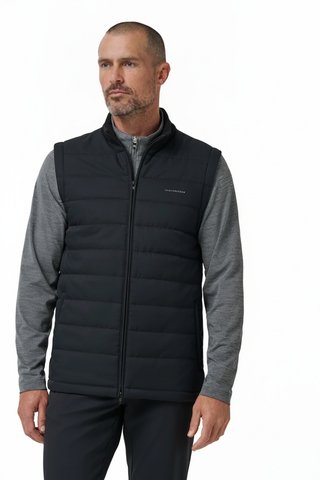 Travis Mathew Point Of Sail chaleco de hombre, negro