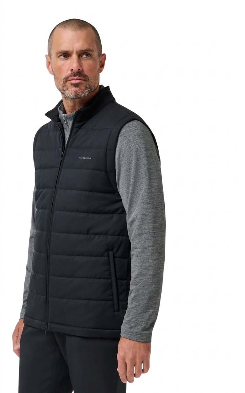 Travis Mathew Point Of Sail chaleco de hombre, negro