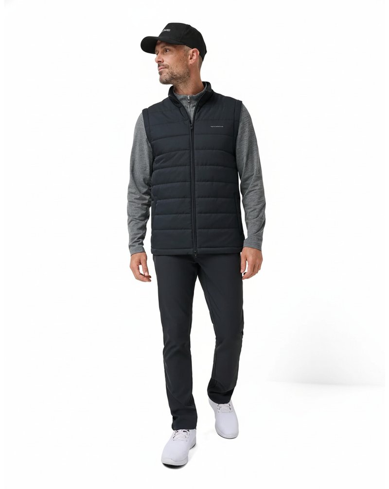 Travis Mathew Point Of Sail chaleco de hombre, negro
