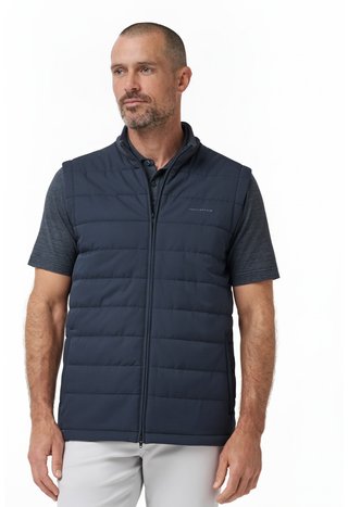 Travis Mathew Point Of Sail chaleco de hombre, mood indigo