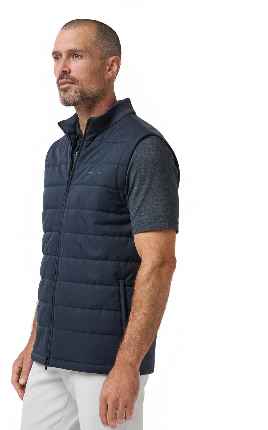 Travis Mathew Point Of Sail chaleco de hombre, mood indigo